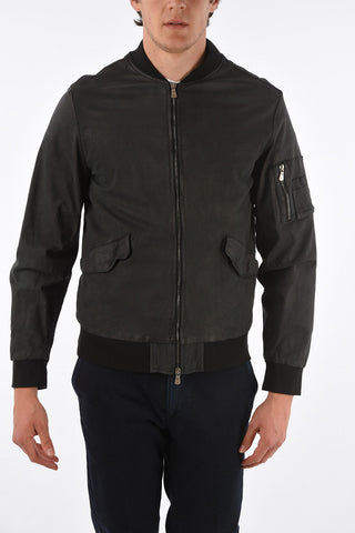 WLG leather bomber