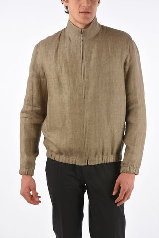 Linen Bomber Jacket
