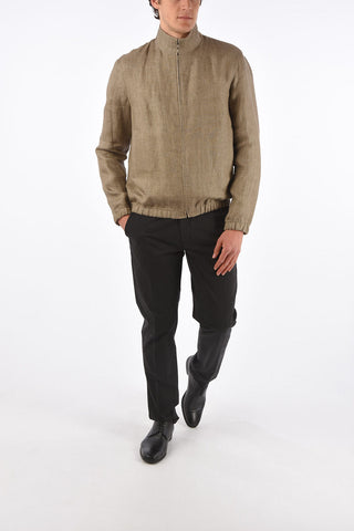 Linen Bomber Jacket