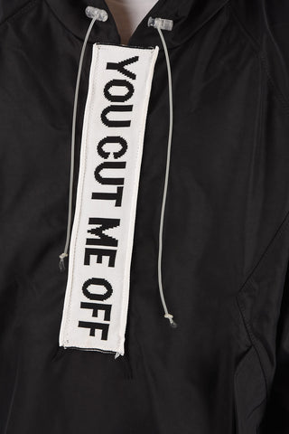anorak YOU CUT ME con Cappuccio