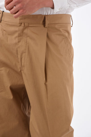 Single Pleat Wide Leg Pants