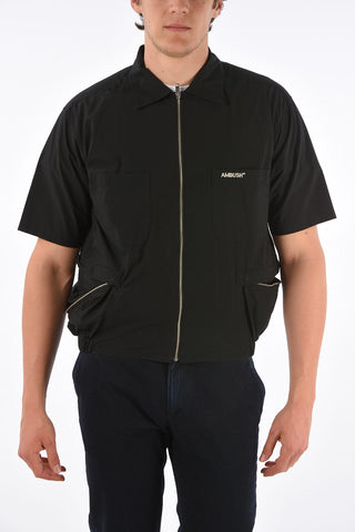 short sleeve full zip shirt