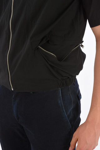 short sleeve full zip shirt