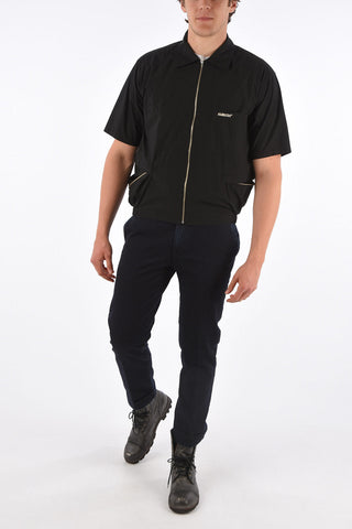 short sleeve full zip shirt