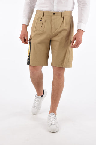 Stretch Cotton Utility Shorts