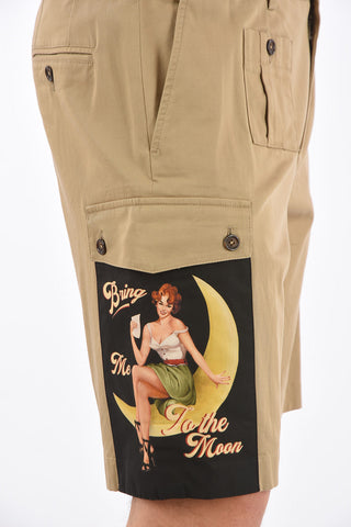 Stretch Cotton Utility Shorts