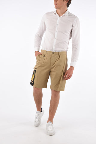 Stretch Cotton Utility Shorts