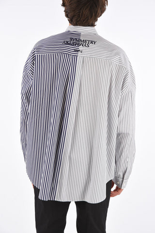 camicia awning striped popeline