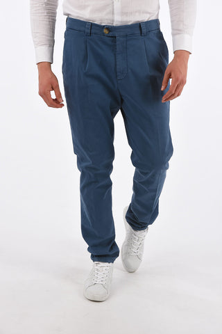 Single Pleat Pants with Belt Loops