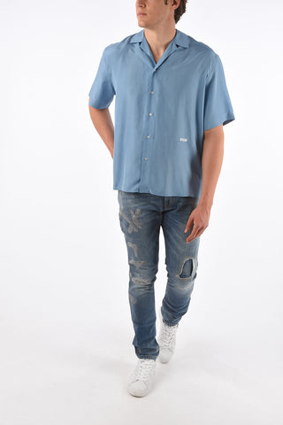 Asymmetrical Short Sleeve Shirt
