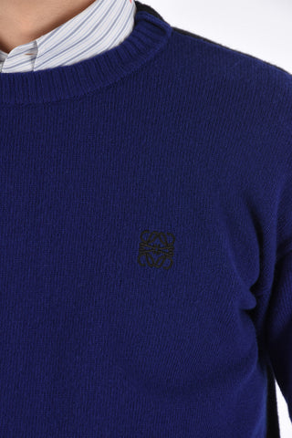 two-tone crew-neck sweater