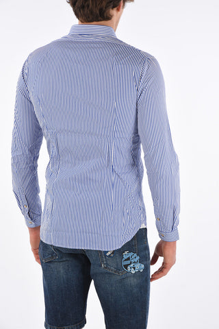 camicia awning striped collo club