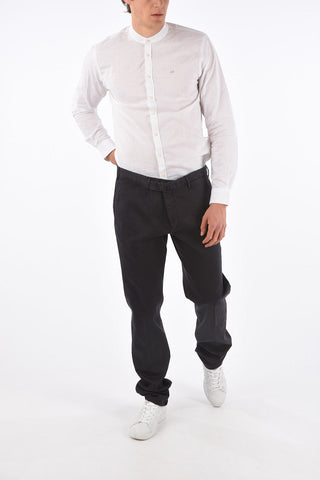 Mid-rise waist comfort fit pants