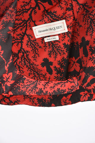 printed outerwear jacket with extractable hood