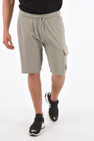 Shorts in Felpa con Elastico in Vita