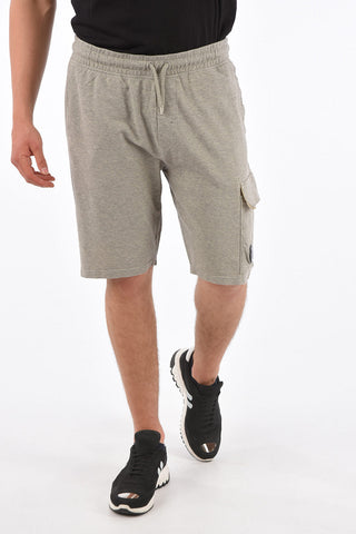 Shorts in Felpa con Elastico in Vita