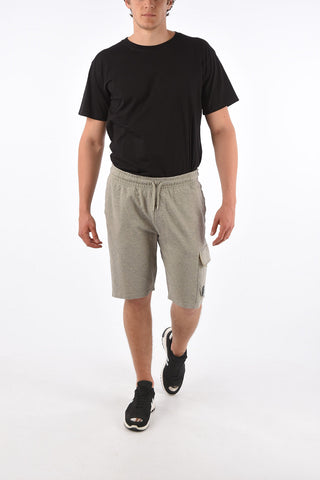 Shorts in Felpa con Elastico in Vita