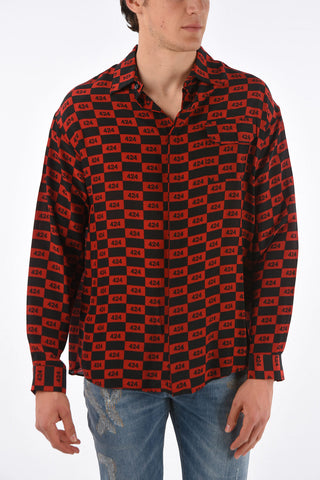 Camicia in Tessuto Monogram 