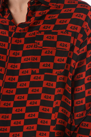 Camicia in Tessuto Monogram 