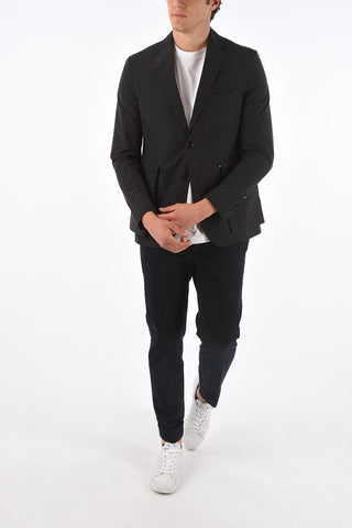 center vent notch lapel 2-button blazer