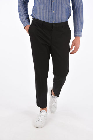 pantalone chinos a vita bassa