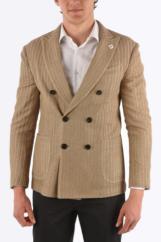 Blazer Doppiopetto LIKNIT con Revers a Lancia