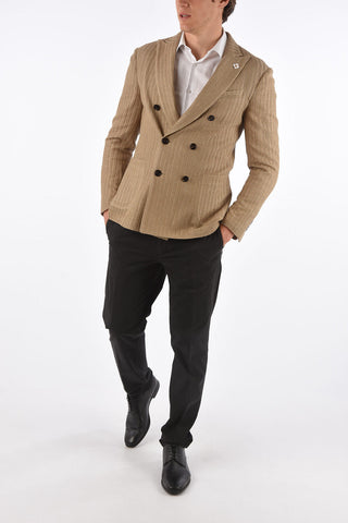 Blazer Doppiopetto LIKNIT con Revers a Lancia