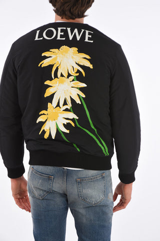 Bomber Imbottito con Stampa sul Retro