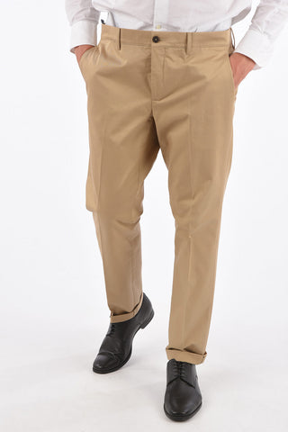 Mid-rise waist chinos