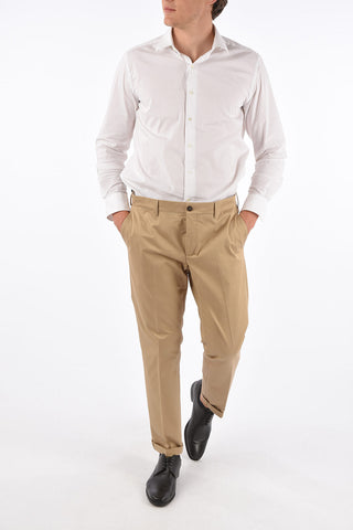 Mid-rise waist chinos