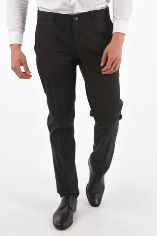 ID Cotton Stretch Chinos Pants with 1-Button