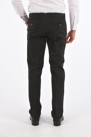 ID Cotton Stretch Chinos Pants with 1-Button