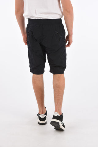 nylon drawstring waist shorts