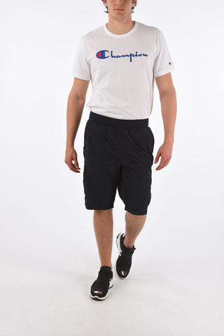 nylon drawstring waist shorts