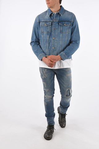 Giubbotto in Denim a 4 Tasche 