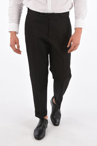 Mid-rise waist chinos