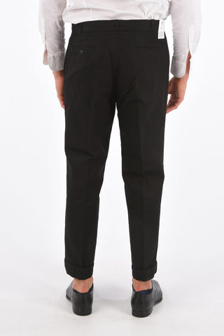 Mid-rise waist chinos