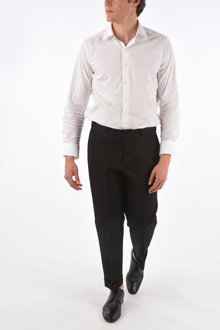 Mid-rise waist chinos