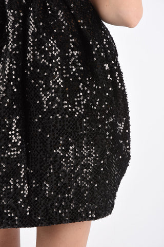 Strapless Sequined Mini Dress