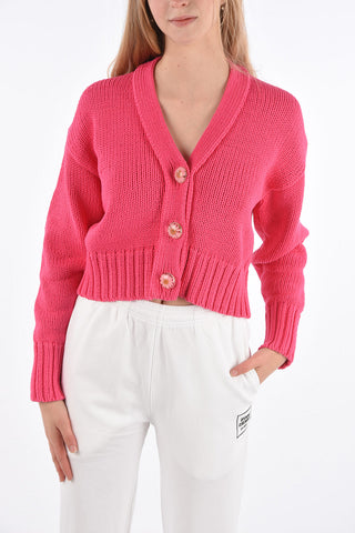 Cropped Knit Cardigan