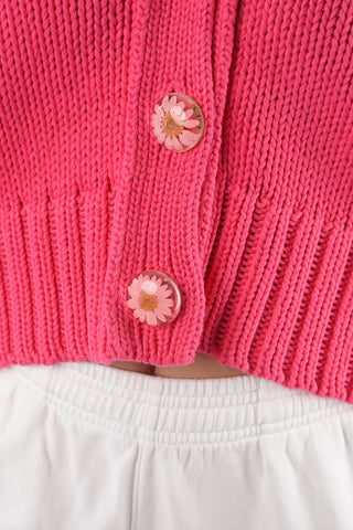 Cropped Knit Cardigan