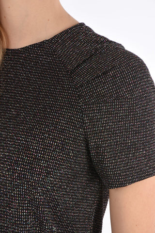 T-Shirt Girocollo con Glitter