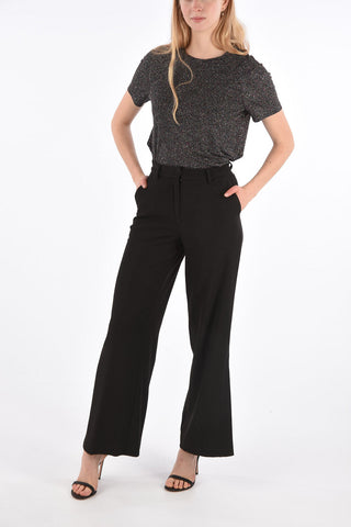 T-Shirt Girocollo con Glitter