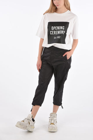 Nylon Cropped Pants