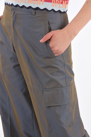 Mid-rise waist cargo pants