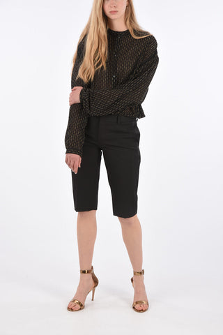 Wool Jetted Pocket Shorts