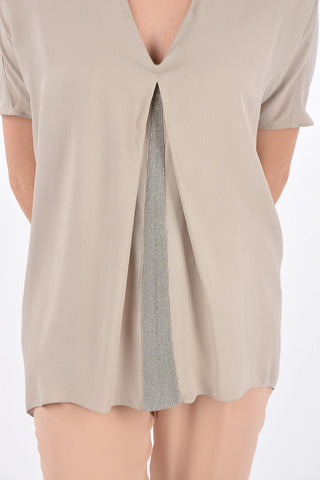Asymmetrical Blouse with Jewel Detail