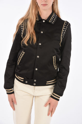 Slim Fit TEDDY Bomber with Star Printed Profiles
