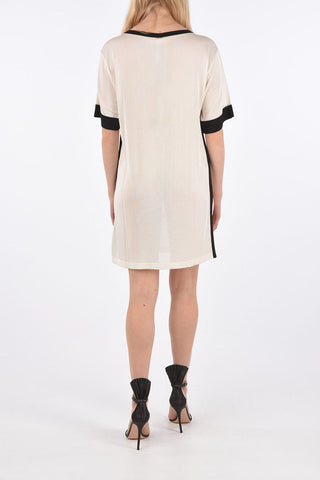 Short Sleeve Tunic with Lace Applications