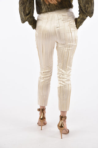 Silk Pleated Pants